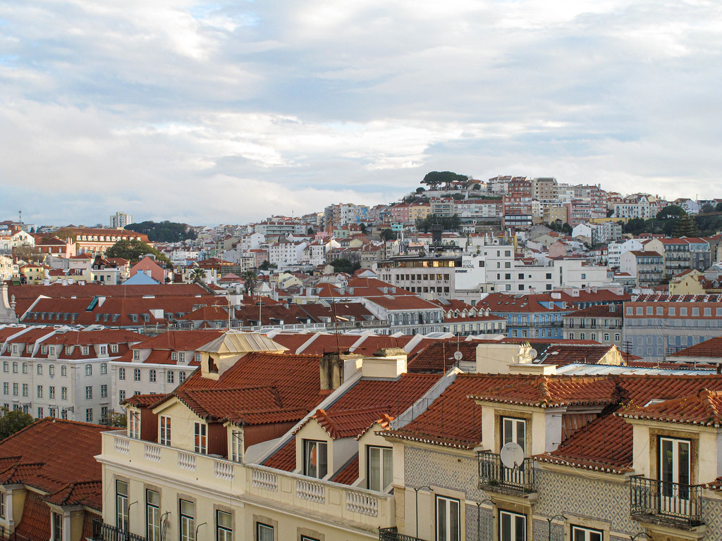 Lisbon rooftops cityscape e-bike tour